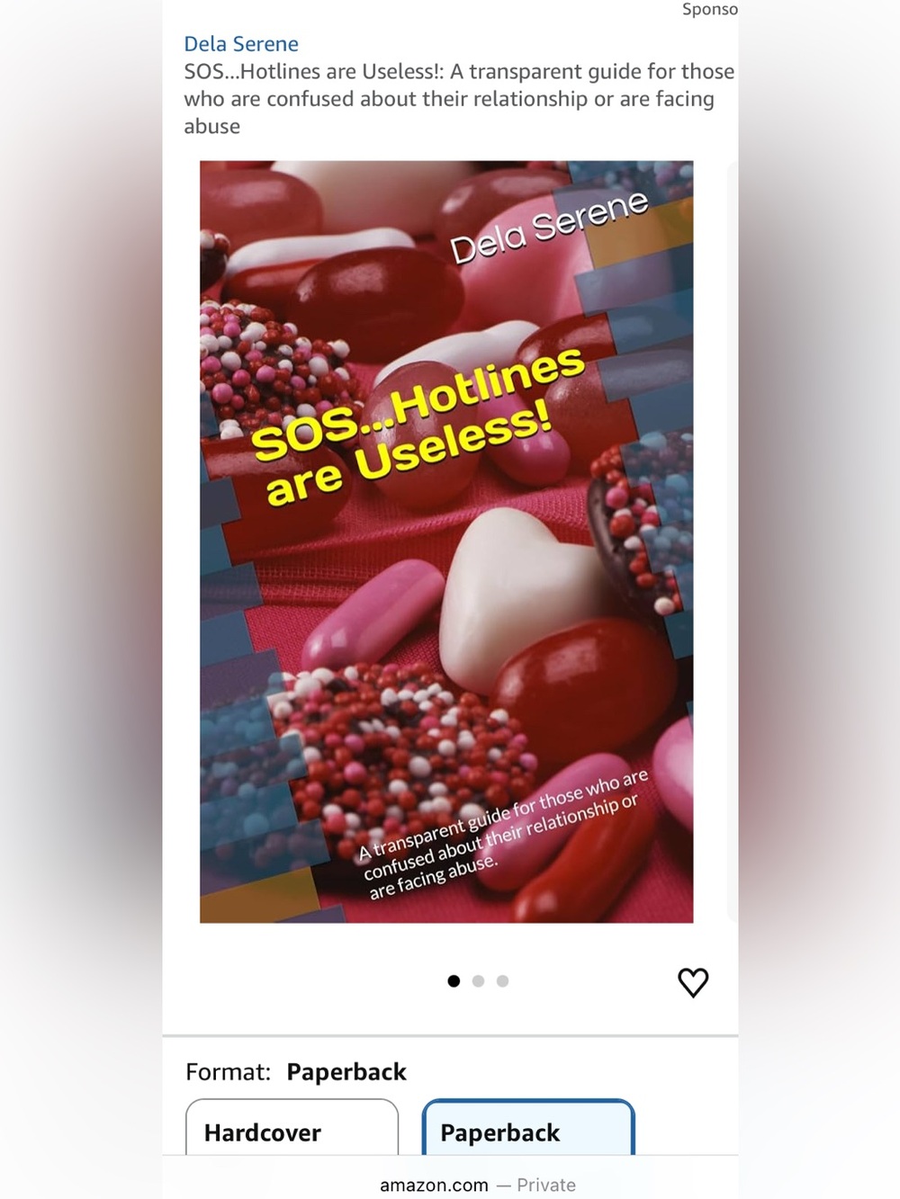 SOS...Hotlines are Useless! - Paperback (Pink, Red, White)